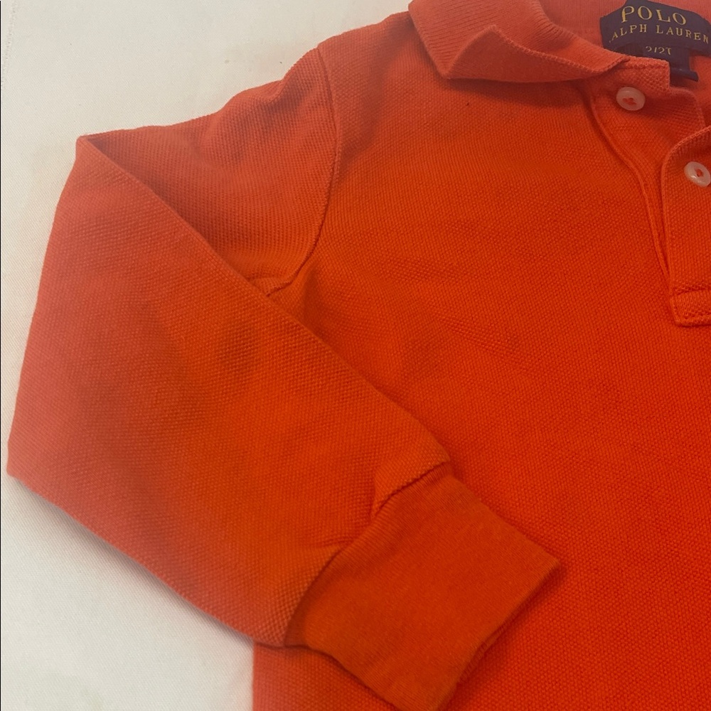 Polo Ralph Lauren Orange Shirt and Gray Pants Set size 2T - Picture 10 of 12